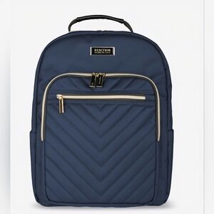Kenneth Cole Reaction Chelsea Chevron 15" Laptop Backpack Bookbag Black